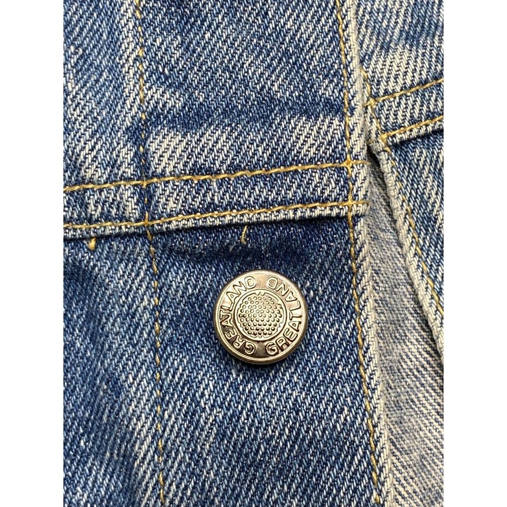 Great Land Trading Co. Denim Vest Women's Size Medium Button Down Collared - Picture 3 of 6